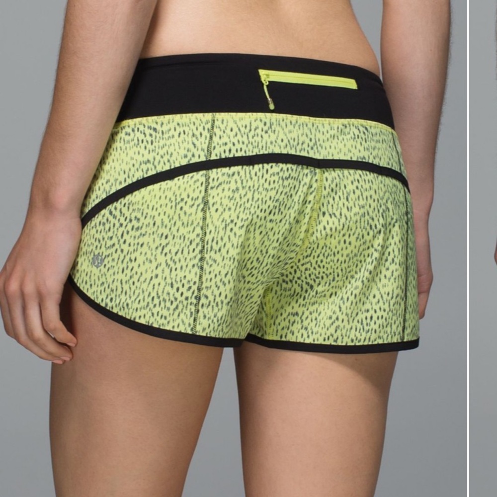 Lululemon Run Speed Short 4-way Stretch
Dottie Dash Clarity Yellow Black Size 10
